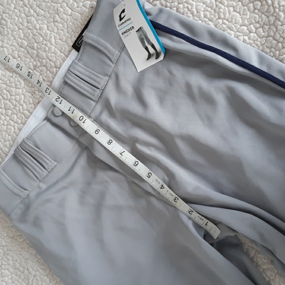 New Champro Grey Adult Medium Loose Fit Knicker Baseball Pants - Picture 7 of 16